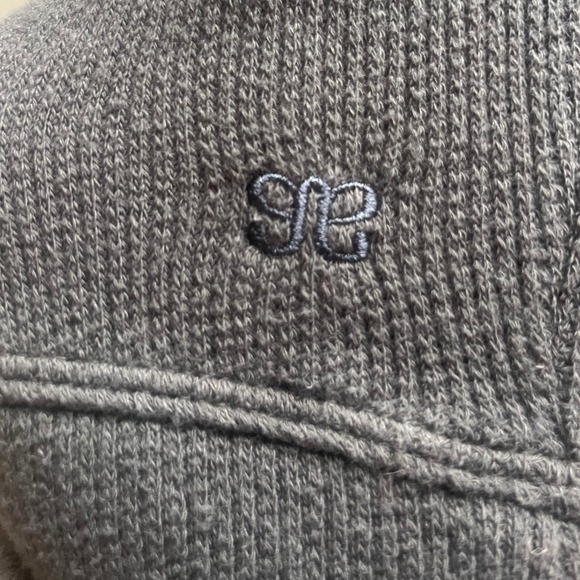 Albion Women's Serena Knit Sweater Gray Ballon Sleeves Crop Cozy- Size Small - Picture 7 of 7